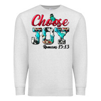 Oatmeal Heather Choose Joy Premium Sweatshirt - BundleAndBundleShop