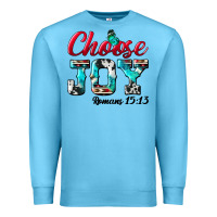 Ocean Blue Choose Joy Premium Sweatshirt - BundleAndBundleShop