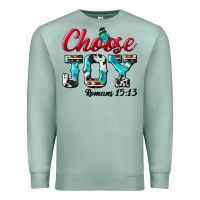 Seafoam Choose Joy Premium Sweatshirt - BundleAndBundleShop