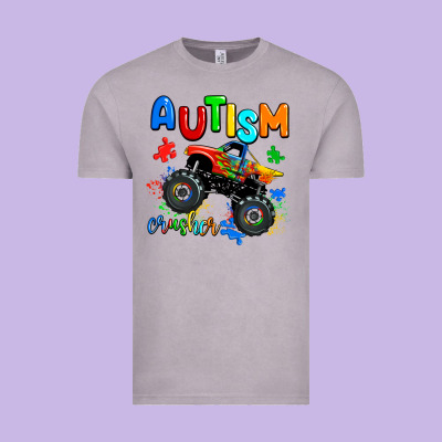 Autism Crusher Vintage Tee Designed By Adodesignshop