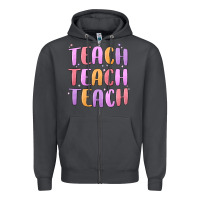 Smoke teach teach varsity Zipper Hoodie - MaliasSmallBusiness