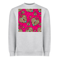 Heather Grey valentines day lock and key seamless pattern Heavyweight Sweatshirt - BundleAndBundleShop