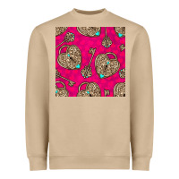 Mushroom valentines day lock and key seamless pattern Heavyweight Sweatshirt - BundleAndBundleShop
