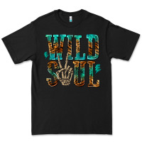 Black wild soul with skeleton hand Premium Tee - texasbilliewilder