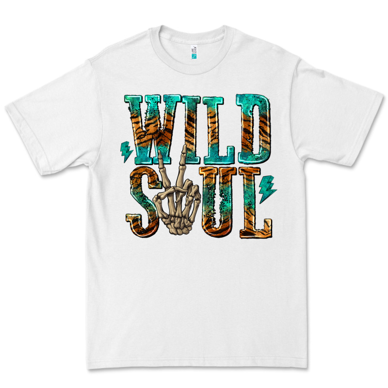 Wild Soul With Skeleton Hand Premium Tee by texasbilliewilder | Teevron