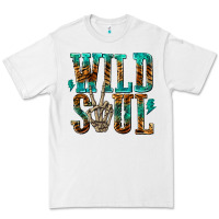 White wild soul with skeleton hand Premium Tee - texasbilliewilder