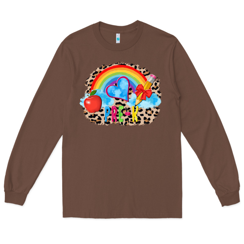 Back To School Pre K 3200x2400 Long Sleeve Tee by AdoDesignShop | Teevron