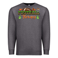 Charcoal Heather football therapy Premium Sweatshirt - BundleAndBundleShop