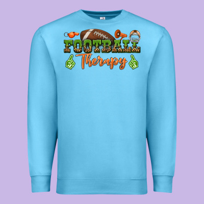 Football Therapy Premium Sweatshirt Designed By Bundleandbundleshop
