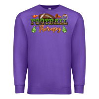 Purple football therapy Premium Sweatshirt - BundleAndBundleShop