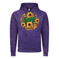 Cloud Purple leopard cactus sunflower Vintage Hoodie - JahusDesignShop