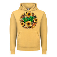 Vintage Mustard leopard cactus sunflower Vintage Hoodie - JahusDesignShop