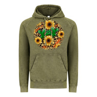 Vintage Olive leopard cactus sunflower Vintage Hoodie - JahusDesignShop