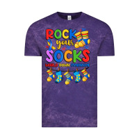 Cloud Purple rock your  world down syndrome Vintage Tee - Artiststas
