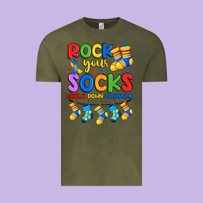 Rock Your  World Down Syndrome Vintage Tee Designed By Artiststas