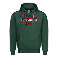 Sports Green happy memorial day Zipper Hoodie - MaliasSmallBusiness