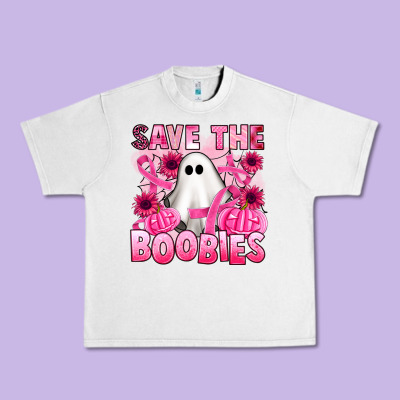 Save The Boobies Urban Heavy Tee Designed By Artiststas