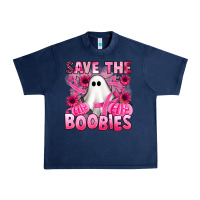 Navy save the boobies Urban Heavy Tee - Artiststas