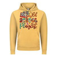 Vintage Mustard old school playlist cassette Vintage Hoodie - FaDigitalArtStudio