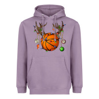 Lavender Basketball Horn Christmas Heavyweight Hoodie - BundleAndBundleShop