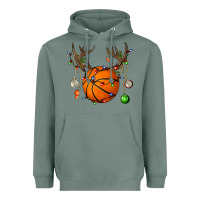 Sage Basketball Horn Christmas Heavyweight Hoodie - BundleAndBundleShop