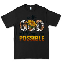 Black with god al things ara possible Premium Tee - texasbilliewilder