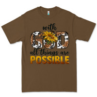 Cacao with god al things ara possible Premium Tee - texasbilliewilder