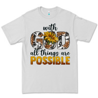 Dove Grey with god al things ara possible Premium Tee - texasbilliewilder