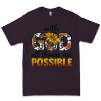 Plum with god al things ara possible Premium Tee - texasbilliewilder