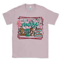 Lilac Nurse life leopard frame Classic Tee - LillyAllenDesigns