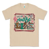 Mushroom Nurse life leopard frame Classic Tee - LillyAllenDesigns