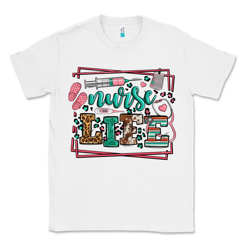 Nurse Life Leopard Frame Classic Tee by LillyAllenDesigns | Teevron