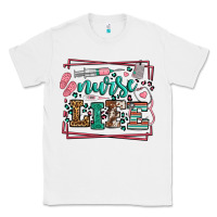 White Nurse life leopard frame Classic Tee - LillyAllenDesigns