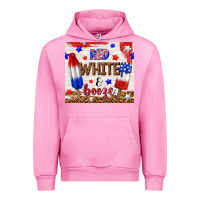 Fuchsia Pink red white and booze Urban Hoodie - TumblerDesignByShophia