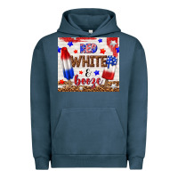 Pigment Midnight Navy red white and booze Urban Hoodie - TumblerDesignByShophia