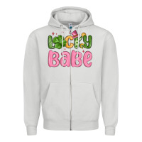 Dove Grey lucky babe st patrick s day Zipper Hoodie - MaliasSmallBusiness