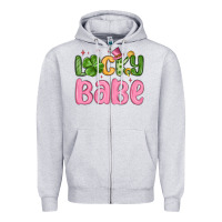 Heather Grey lucky babe st patrick s day Zipper Hoodie - MaliasSmallBusiness