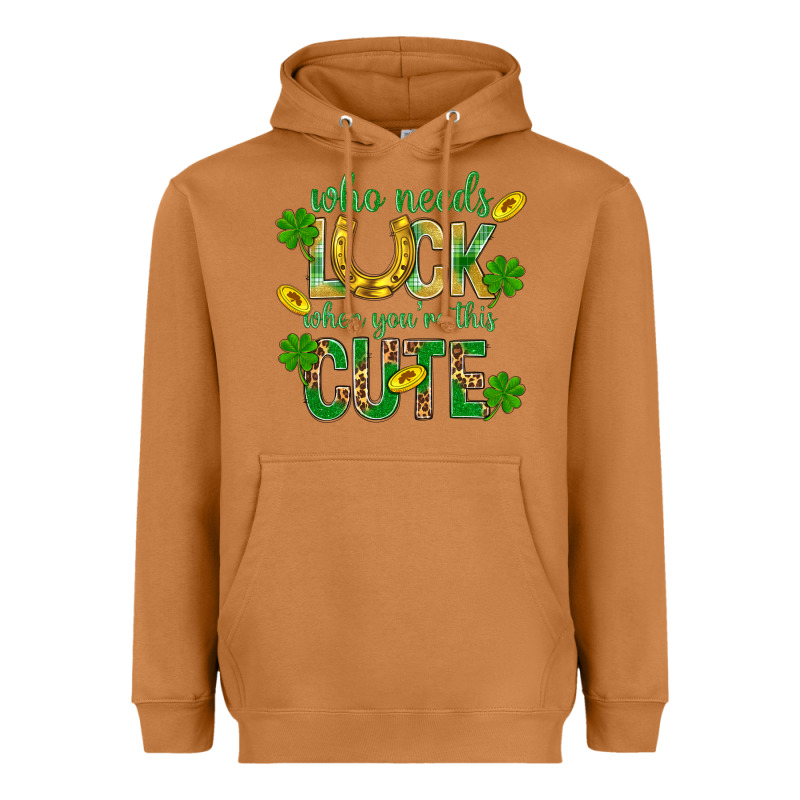 Who Needs Luck When You're This Cute St. Patricks Heavyweight Hoodie by BundleAndBundleShop | Teevron