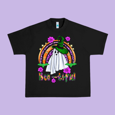 Boo Tiful Ghost Urban Heavy Tee Designed By Bundleandbundleshop