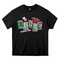 Black nurse Heavy Core Tee - RanaPortraitStore