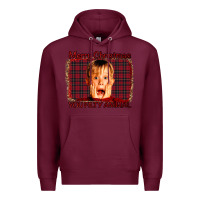 Burgundy Merry Christmas You Filthy Animal Premium Hoodie - Bettercallsaul