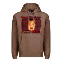Chestnut Merry Christmas You Filthy Animal Premium Hoodie - Bettercallsaul