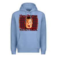 Colony Blue Merry Christmas You Filthy Animal Premium Hoodie - Bettercallsaul