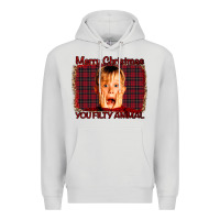 Dove Grey Merry Christmas You Filthy Animal Premium Hoodie - Bettercallsaul