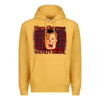 Mustard Merry Christmas You Filthy Animal Premium Hoodie - Bettercallsaul