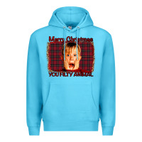 Ocean Blue Merry Christmas You Filthy Animal Premium Hoodie - Bettercallsaul
