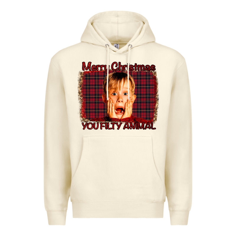 Merry Christmas You Filthy Animal Premium Hoodie by Bettercallsaul | Teevron