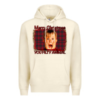 Sandshell Merry Christmas You Filthy Animal Premium Hoodie - Bettercallsaul