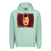 Seafoam Merry Christmas You Filthy Animal Premium Hoodie - Bettercallsaul