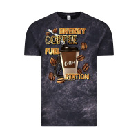 Cloud Black energy coffee fuel station Vintage Tee - Artiststas